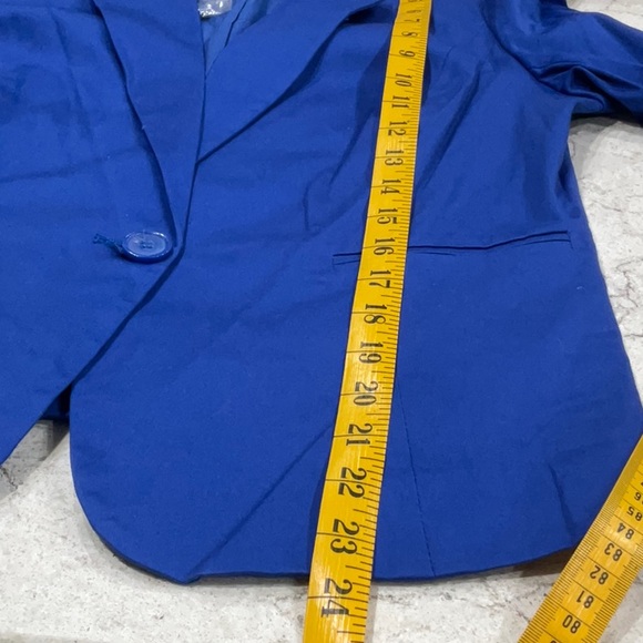 EST. 1946 king blue blazer three-quarter sleeve size S - Picture 13 of 13